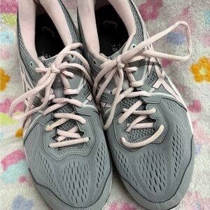 Asics Women's Athletic Shoes in Gray and Pink